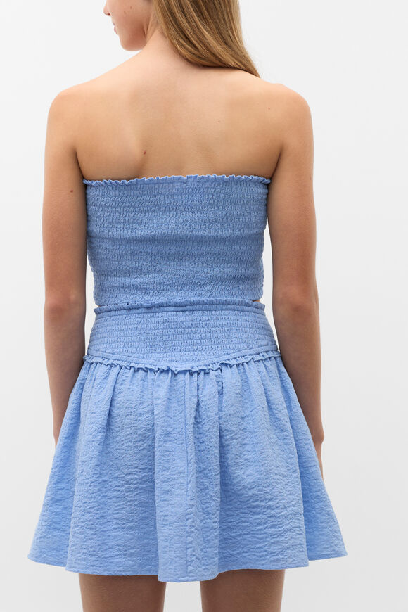 Shirred Skirt  Ocean  hi-res