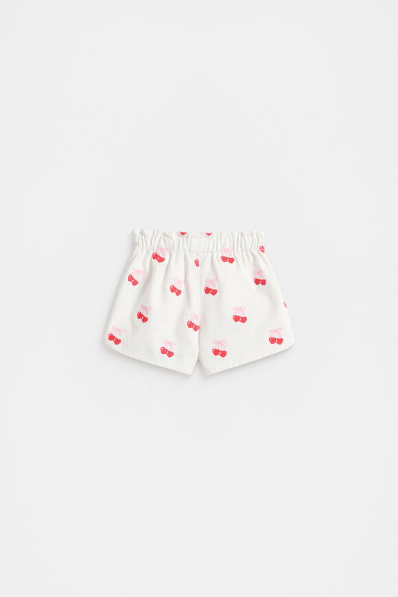 Embroidered Denim Short  Canvas  hi-res