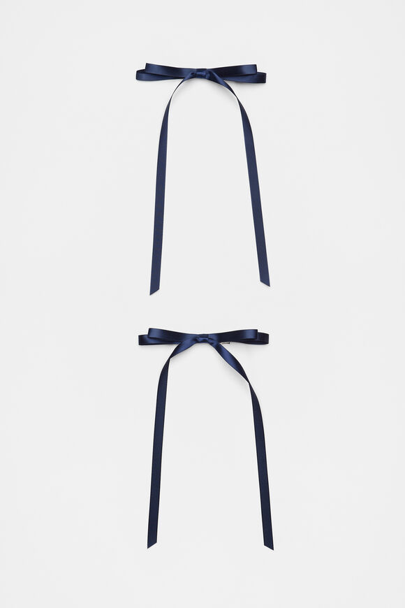 Hair Bow Set  Twilight Blue  hi-res