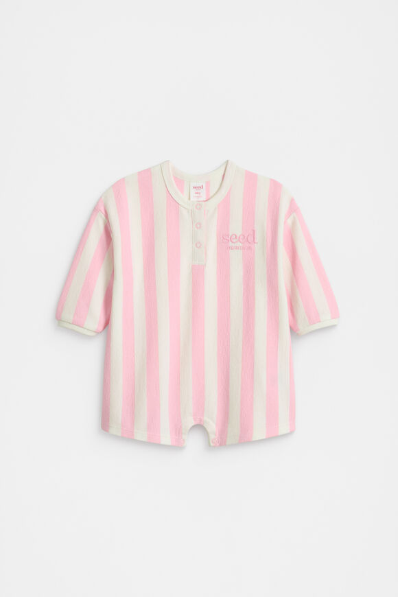 Stripe Logo Oversized Jumpsuit  Bubblegum  hi-res