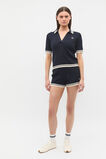 Cable Knit Polo  Twilight Blue  hi-res