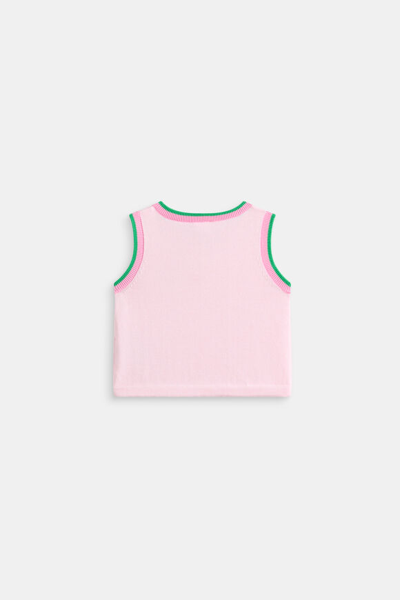 Flower Knit Tank  Pink Lemonade  hi-res