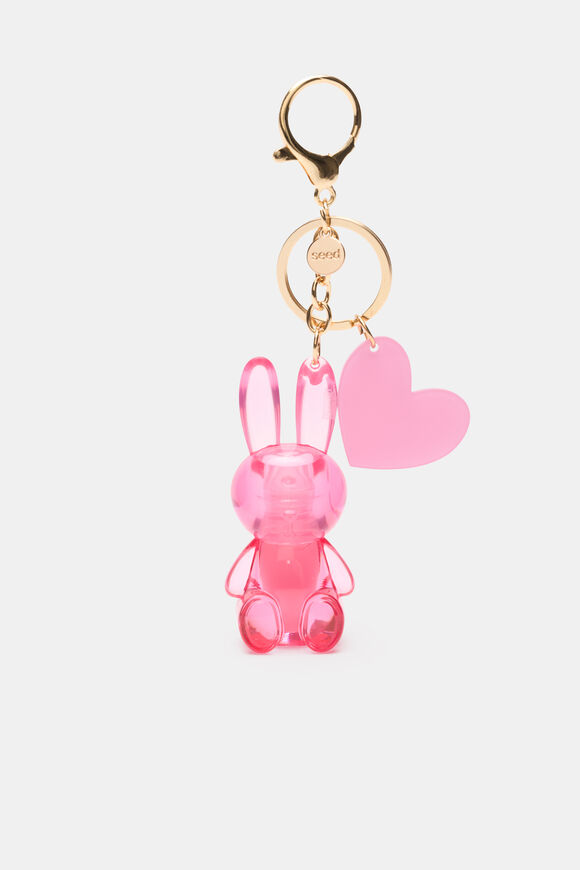 Bunny Lip Gloss Keyring  Multi  hi-res