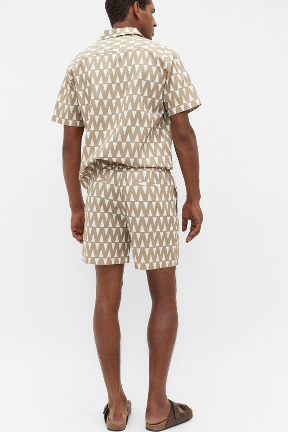 Geo Print Short  Hazelnut Multi  hi-res