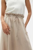 Linen Elasticated Skirt  Cool Sand  hi-res