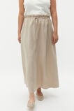 Linen Elasticated Skirt  Cool Sand  hi-res