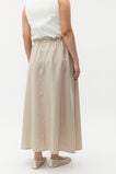 Linen Elasticated Skirt  Cool Sand  hi-res