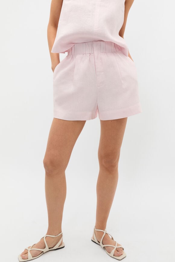 Core Linen Gathered Palazzo Short  Primrose  hi-res