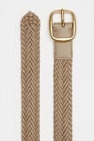 Nova Woven Leather Belt  Rye  hi-res