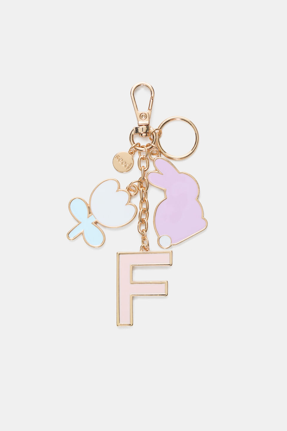 Bunny Initial Keyring  F