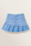 Asymmetric Denim Skirt    hi-res