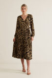 Animal Wrap Dress    hi-res