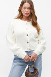 Cotton Raglan Cardigan  Cloud Cream  hi-res