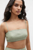 Leather Bralette  Pale Olive  hi-res