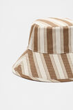 Wide Brim Stripe Bucket Hat  Cinnamon Spice  hi-res