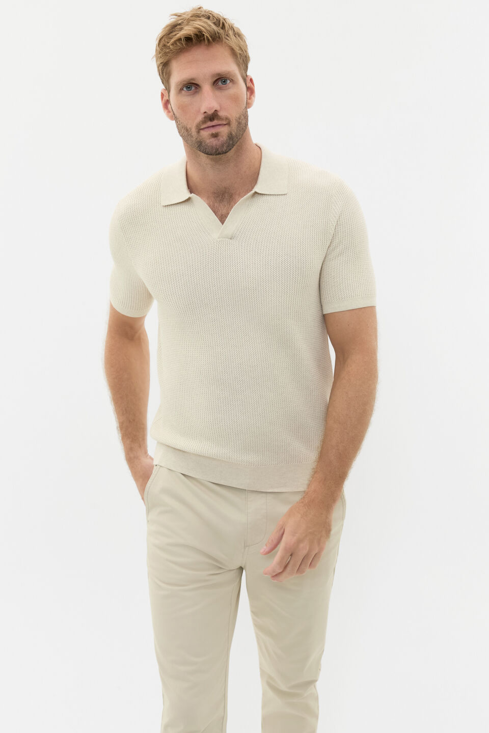 Classic Trophy Polo  Chalk Marle