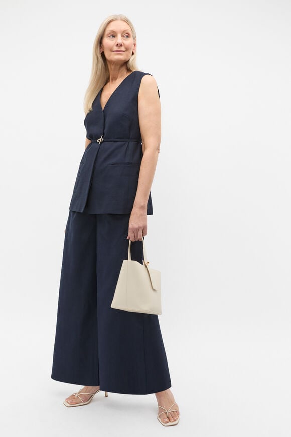 Belted Vest  Twilight Blue  hi-res