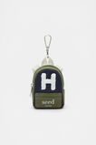 Mini Backpack Initial Keyring  H  hi-res
