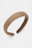 Woven Alice Band  Chocolate  hi-res