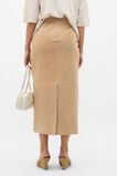 Suede Midi Skirt  Sandstone  hi-res