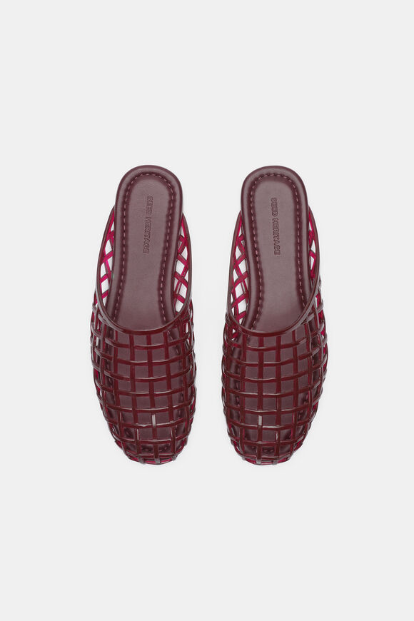 Caged Jelly Mule  Dark Plum  hi-res