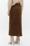 Suede Midi Skirt  Maple  hi-res