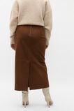 Suede Midi Skirt  Maple  hi-res