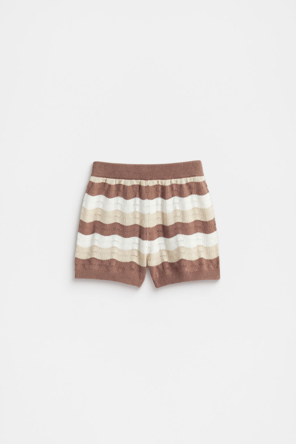 Wavy Knit Short  Teddy