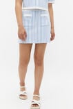 Stripe Knit Skirt  Sky Blue  hi-res