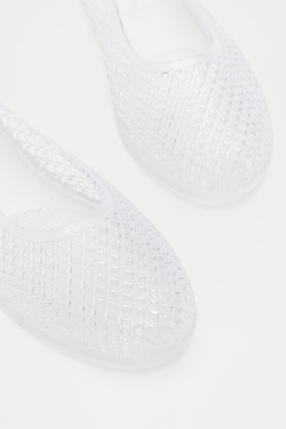 Caged Jelly Ballet Flat  Clear  hi-res