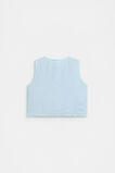 Floral Pocket Vest  Powder Blue Wash  hi-res