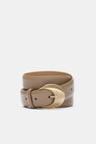 Dove Circle Buckle Belt  Dark Cashew Pebble  hi-res