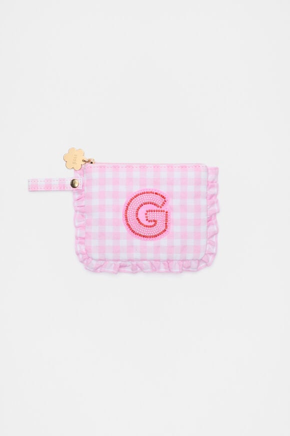 Beaded Initial Purse  G  hi-res