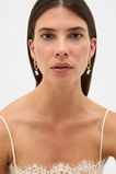 Pearl Drop Link Earring  Gold  hi-res