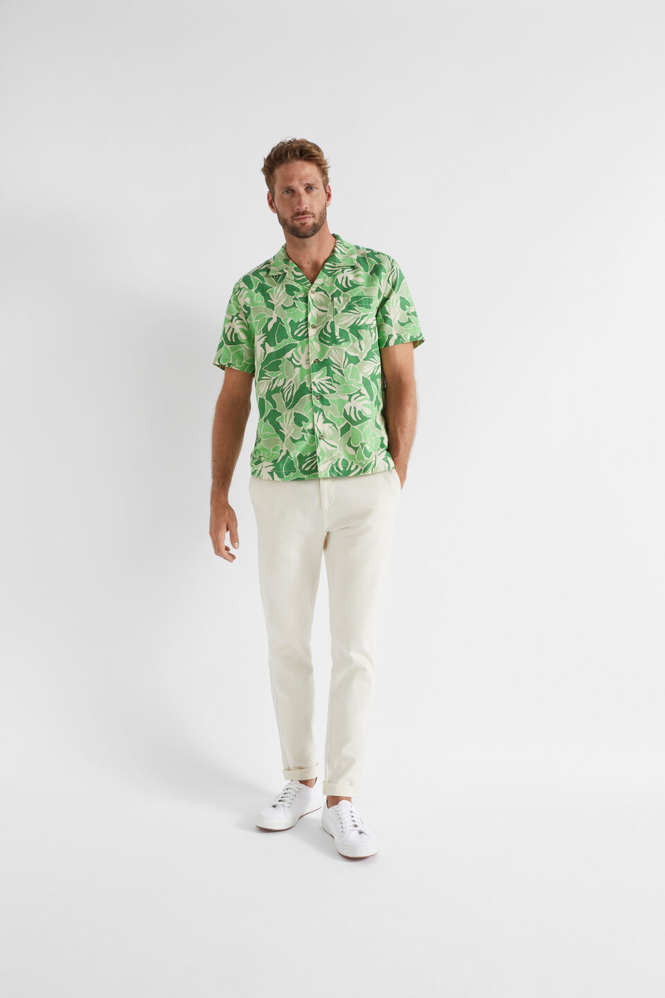 Abstract Foliage Resort Shirt  Abstract Foliage