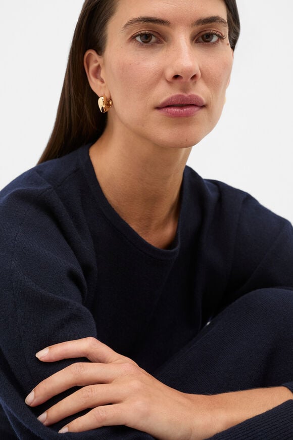 Amour Heart Hoop  Gold  hi-res