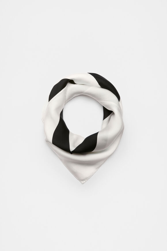 Seed Emblem Monochrome Scarf  Cloud Cream  hi-res