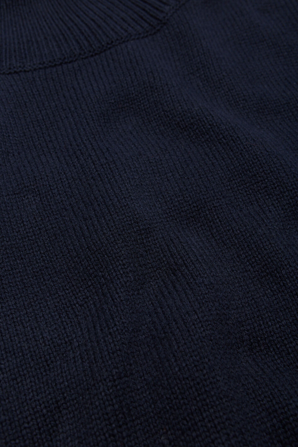 Rib Detail Poncho  Twilight Blue