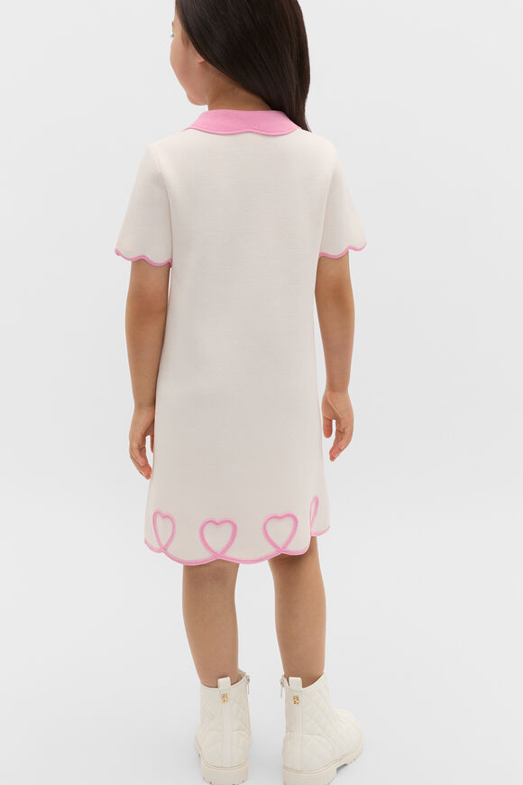 Heart Crepe Dress  Classic Cream  hi-res