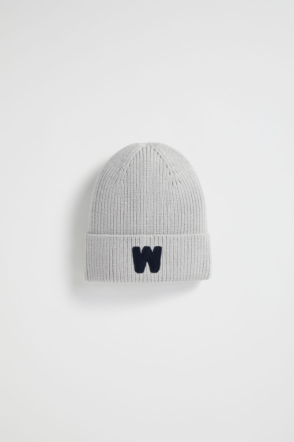 Rib Initial Beanie  W
