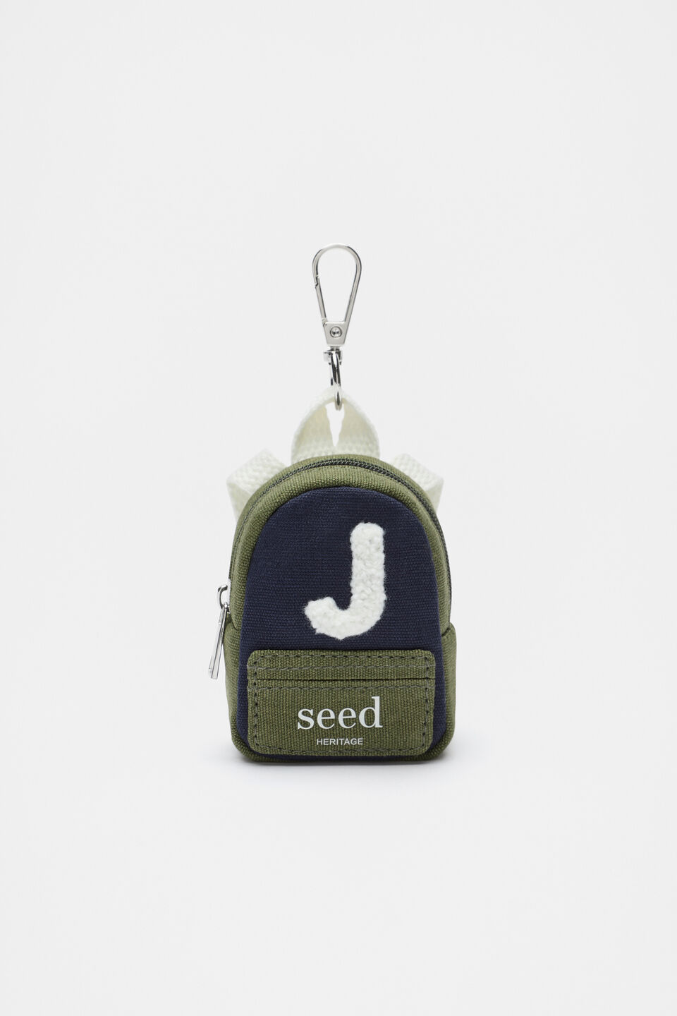Mini Backpack Initial Keyring  J