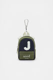 Mini Backpack Initial Keyring  J  hi-res