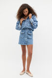 Denim Patch Pocket Mini Skirt  Mist Blue Wash  hi-res