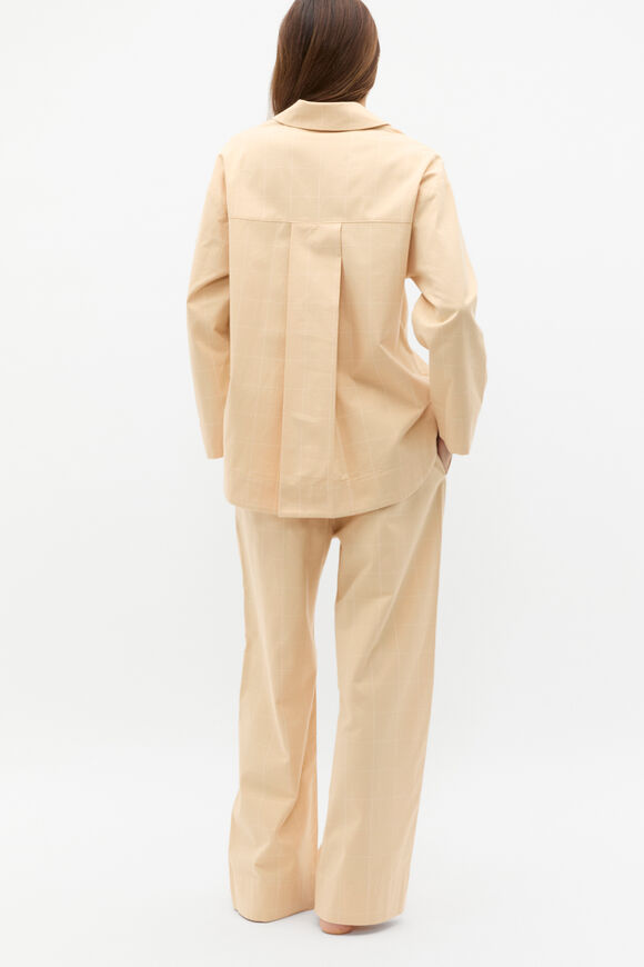 Flannelette Shirt and Pant PJ Set  Marzipan  hi-res