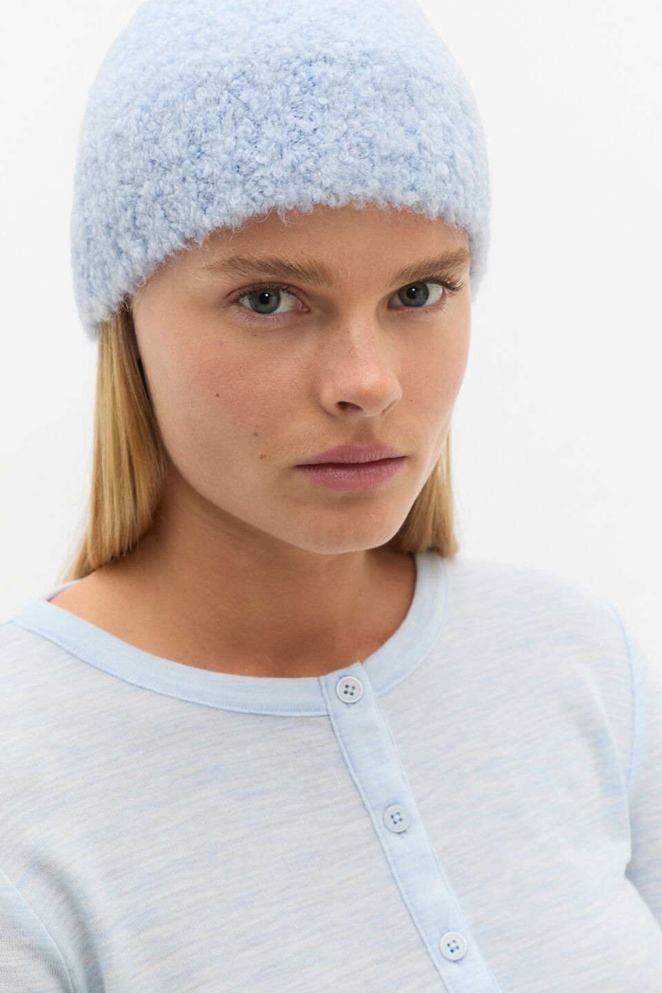 Boucle Beanie  Ice Blue Marle