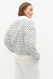 Core Heritage Half Zip Sweat  Cloud Cream Stripe  hi-res