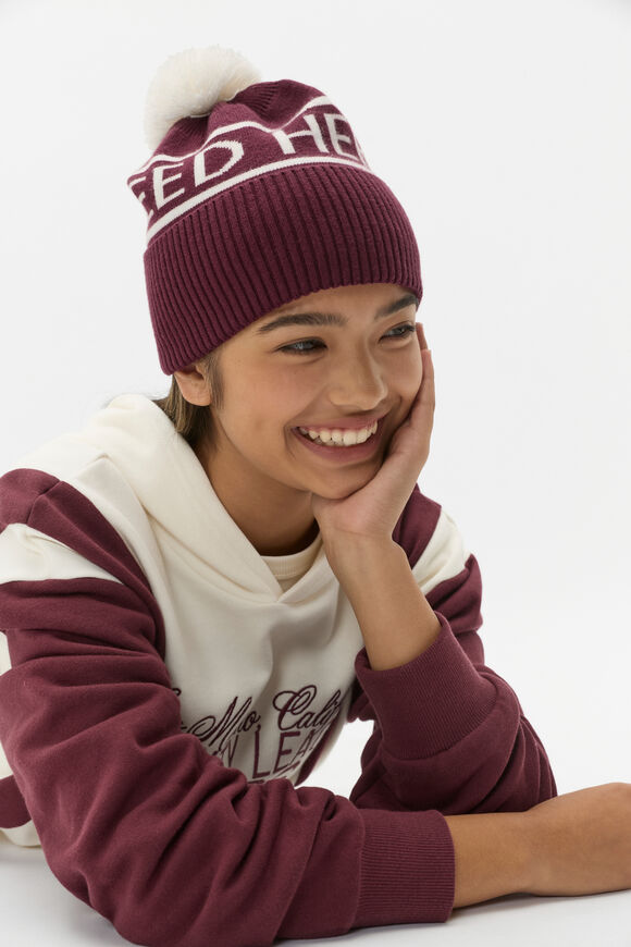 Collegiate Beanie  Deep Berry  hi-res