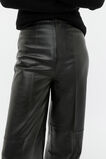 Leather High Rise Trouser  Black  hi-res