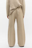 Leather Elasticated Pant  Latte  hi-res