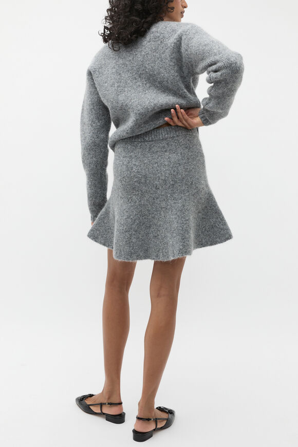 Lofty Knit Mini Skirt  Wolf Marle  hi-res